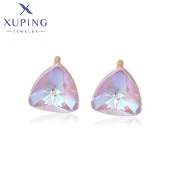 Xuping Jewelry Fashion Charm Cheap Simple Small Stud Crystal Earring for Women Girl Party Gift A00663134