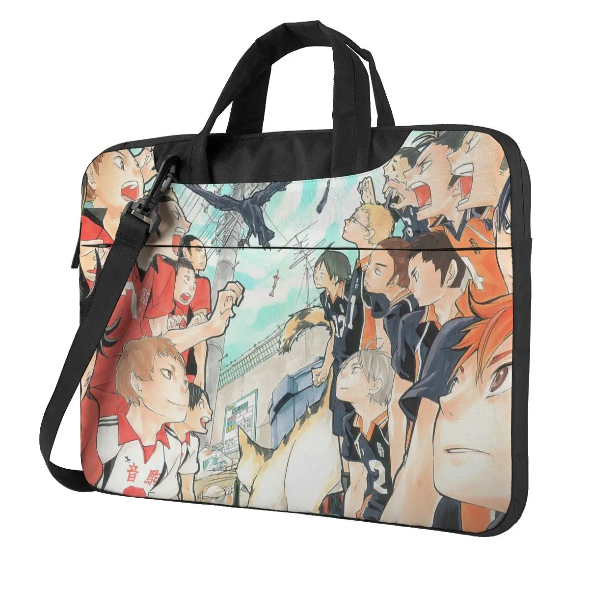 

Anime - Haikyu!! Laptop Bag Case Protective Vintage Computer Bag Bicycle Crossbody Laptop Pouch