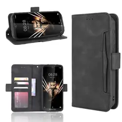 Oukitel WP6 케이스 프리미엄 가죽 지갑 가죽 플립 멀티 카드 슬롯 커버 Oukitel WP6 케이스 6.3