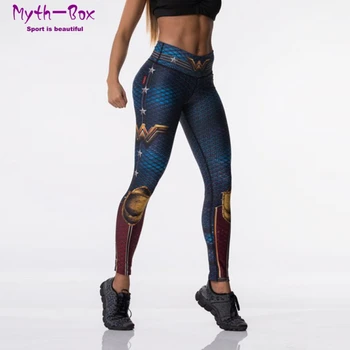 Vrouwen Sport Leggings 3D Print Elastische Hoge Taille Yoga Broek Superhero Leggins Gym Fitness Running Tights Broek Sportwear Vrouwelijke