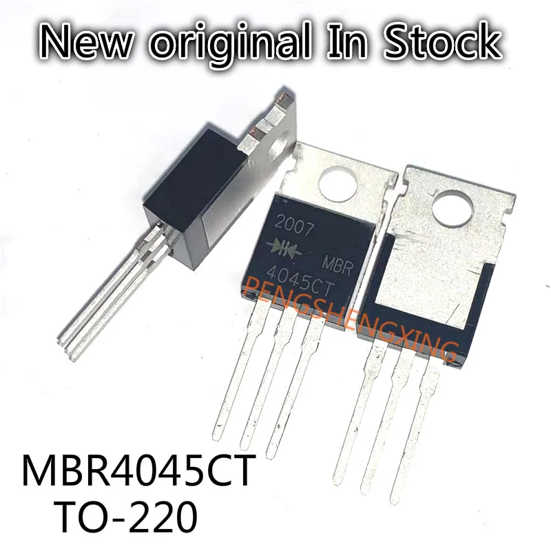 10PCS/LOT  MBR4045CT MBR4045 schottky rectifier diode encapsulation  TO-220  New original spot hot sale
