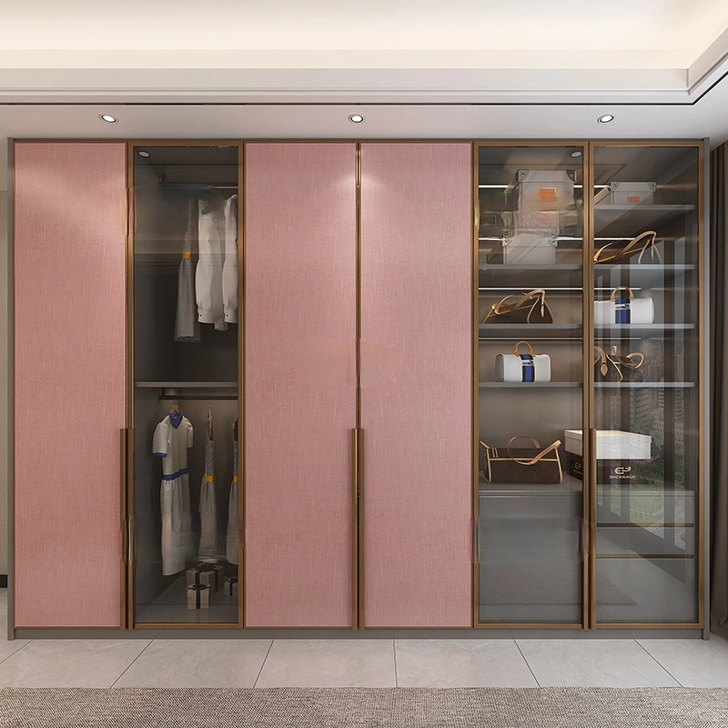 Bedroom integrated wardrobe custom sliding door assembly wardrobe open cloakroom wardrobe luxury