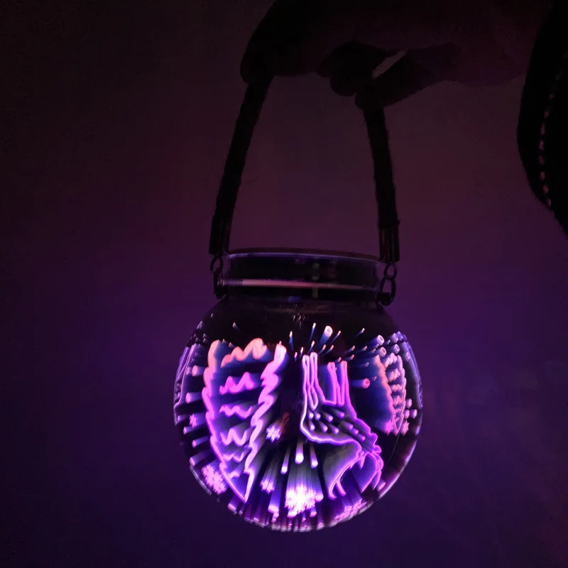 Waterproof Solar Lamp LED Solar Powered Lantern Hanging Outdoor Solar Garden Portable Light Landscape Yard