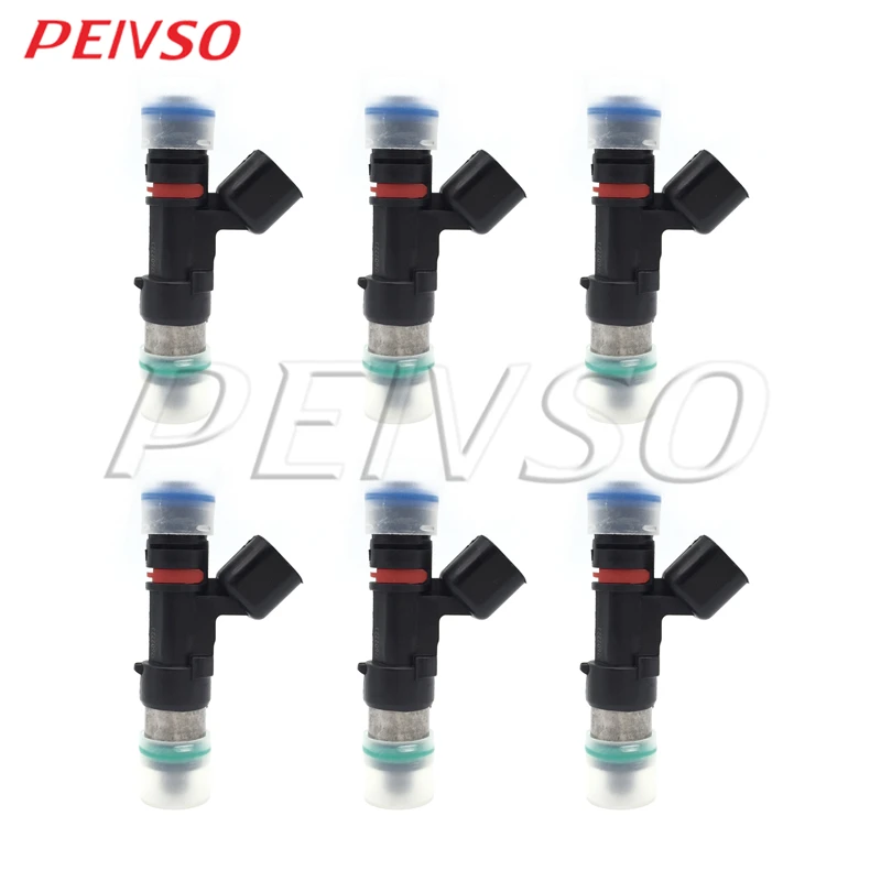 

CHKK 6pcs 0280158154 12608632 832-11221 FJ980 Fuel Injector For BUICK,GMC,SATURN ENCLAVE ACADIA OUTLOOK VUE 3.6L