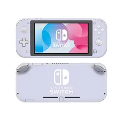 Autocollants de protection violet pur pour console Nintendo Switch Lite, peau d'écran en vinyle, documents, NS