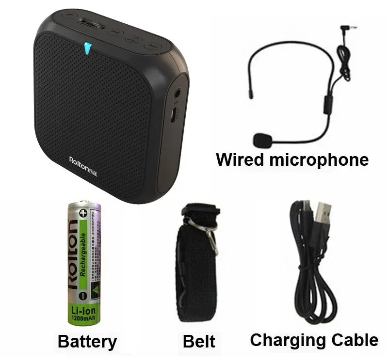 Voice Sound Audio Verstärker Bullhorn Megaphon Shop Lautsprecher Für Tragbare Lautsprecher Mit Kabelgebundenem Mikrofon Megafon Lehrer – Detail 7