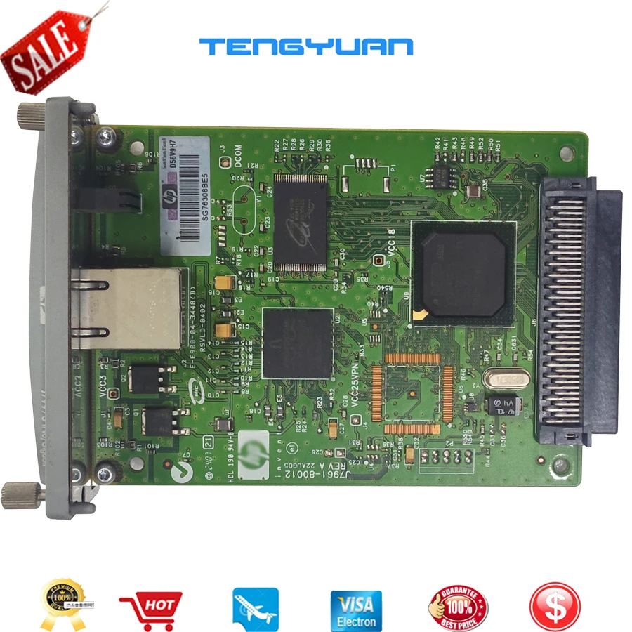 original JetDirect 630N J7997G Ethernet Internal Print Server Network Card and DesignJet Plotter Printer