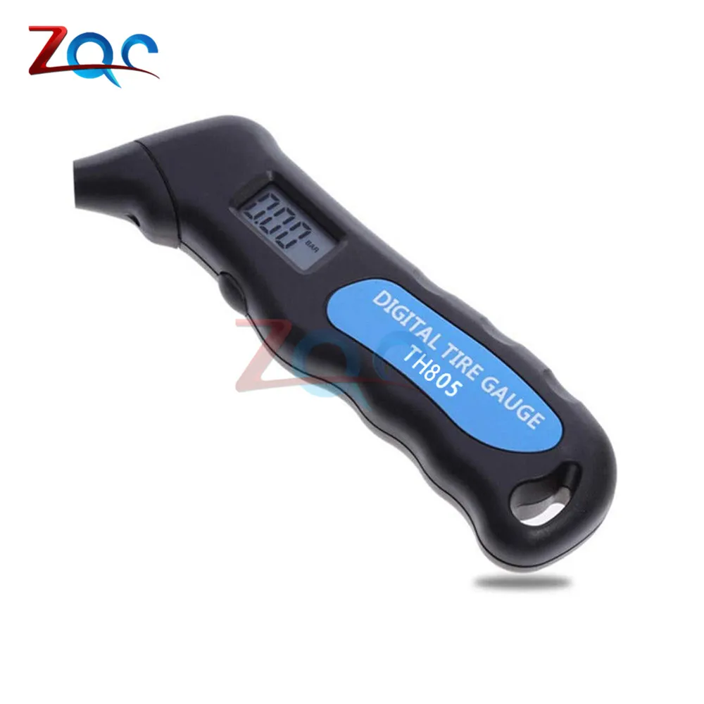 Portable LCD Digital Tire Air Pressure Gauge Tyre Pressure Meter Tester Barometers for Car Truck Bike Motorcycle