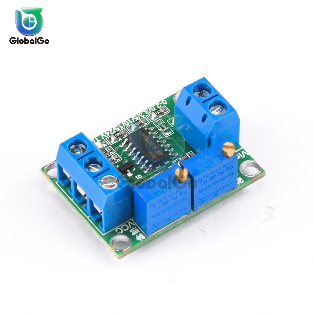 Voltage To Current Signal Converter Module 0-2.5V/3.3V/5V/10V/15V/24V to 4-20mA Adjustable Current Transmitter Module