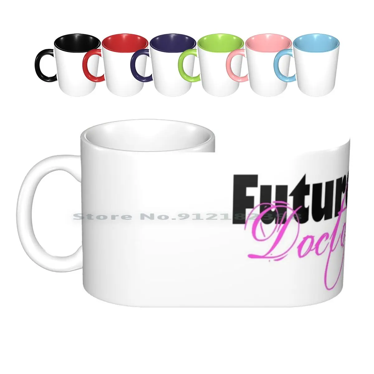 Future Ceramic Mugs Coffee Cups Milk Tea Mug Girl Lady Girl Power Feminism Pink Black White Womens Womens Girl Pwr Feminist The