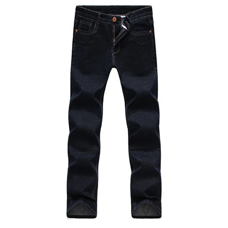 New Arrival Spring Style Men Boutique Jeans Fahsion Casual High-quality Solid Straight Pants Plus Size 28-42