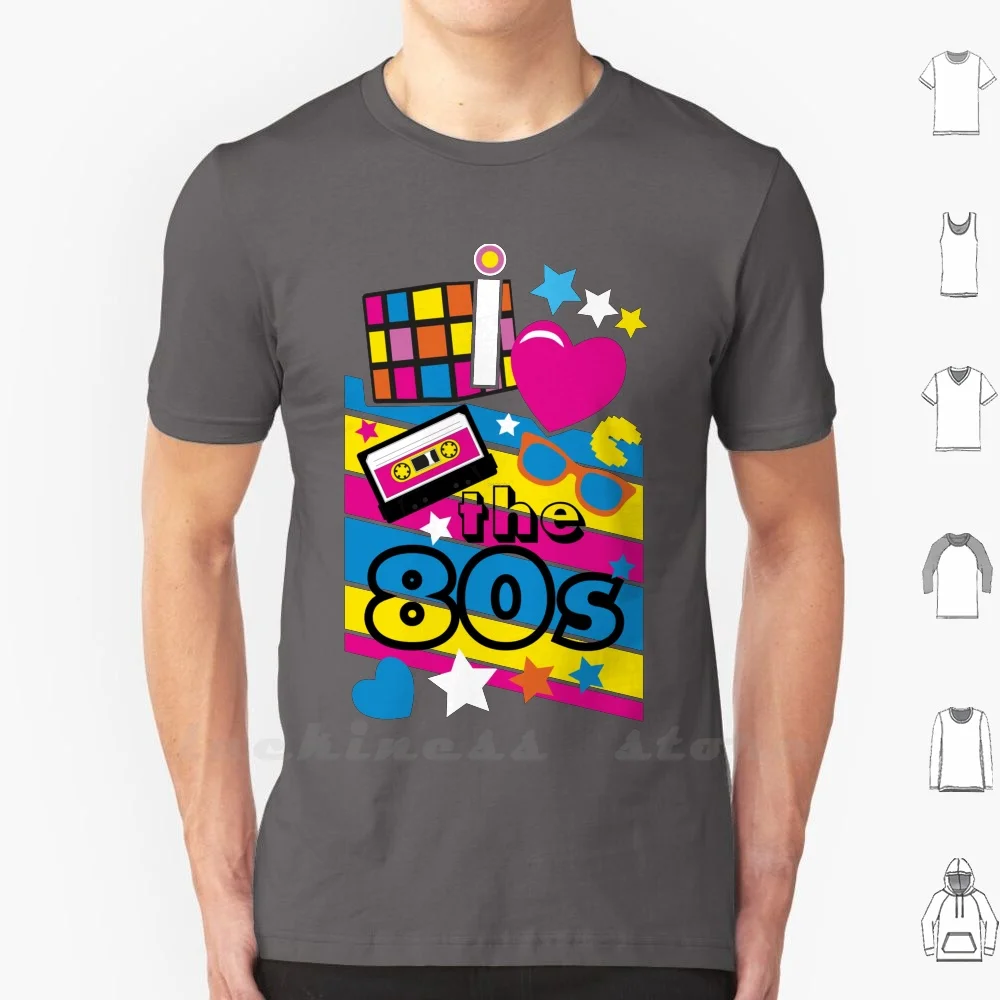 I Love The 80S! Cool Neon Pop Culture Shirt & Gifts T Shirt Cotton Men Women Teenage Neon 80S Pop Culture Eighties Retro