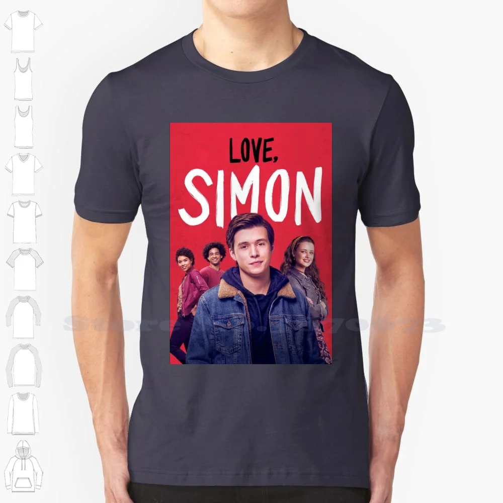 

Летняя забавная футболка Simon для мужчин и женщин, кинотеатр Simon See It Lovesimon Lgtbi Lgtb Lgtbiq, американский кинотеатр, кино, Робинсон