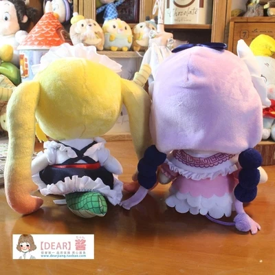 Cartoon japonês Soft Stuffed Dolls para crianças, Miss Kobayashi Dragon Maid, KannaKamui Tohru, brinquedo de pelúcia, presente de aniversário