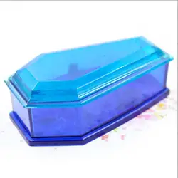 Coffin box Silicone Mold for Resin Maker DIY Halloween Coffin Shape Crystal Silicone Epoxy Holder Craft Tool Jewelry Decor Mold