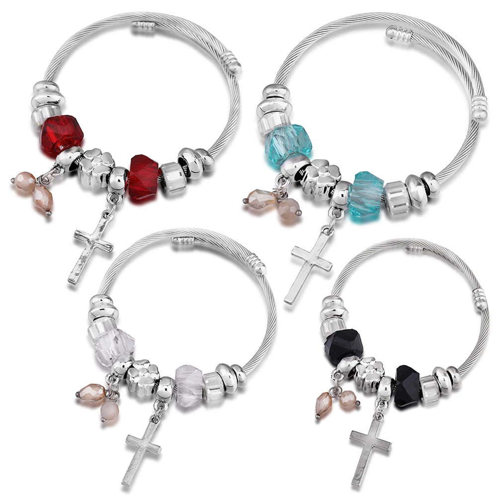 2021 New Elephant Bracelet Butterfly Beaded Jewelry 60MM Adjustable Open Bracelet Bangles Fashion Jewelry For Charm Women Gift