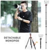 K & f concept 80.7インチカメラ三脚 (dslrコンパクトアルミニウム用) 、360度のボールヘッド、旅行や仕事用の10kgの負荷 4