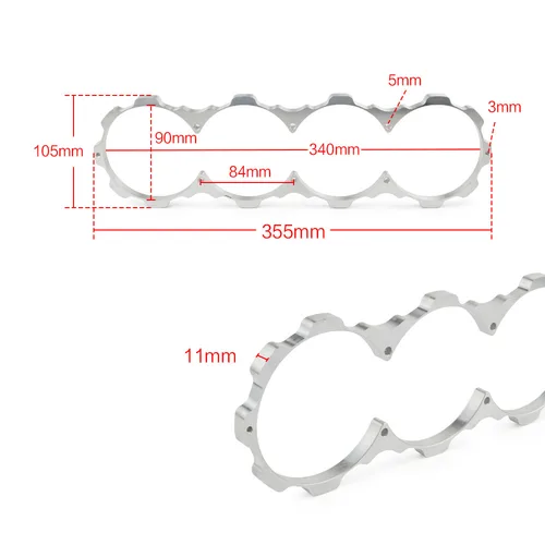 Imagen 2 del producto Protector de bloque de motor para Honda Acura SOHC D16 D15 D16Y D16Z civic T6061 de aluminio