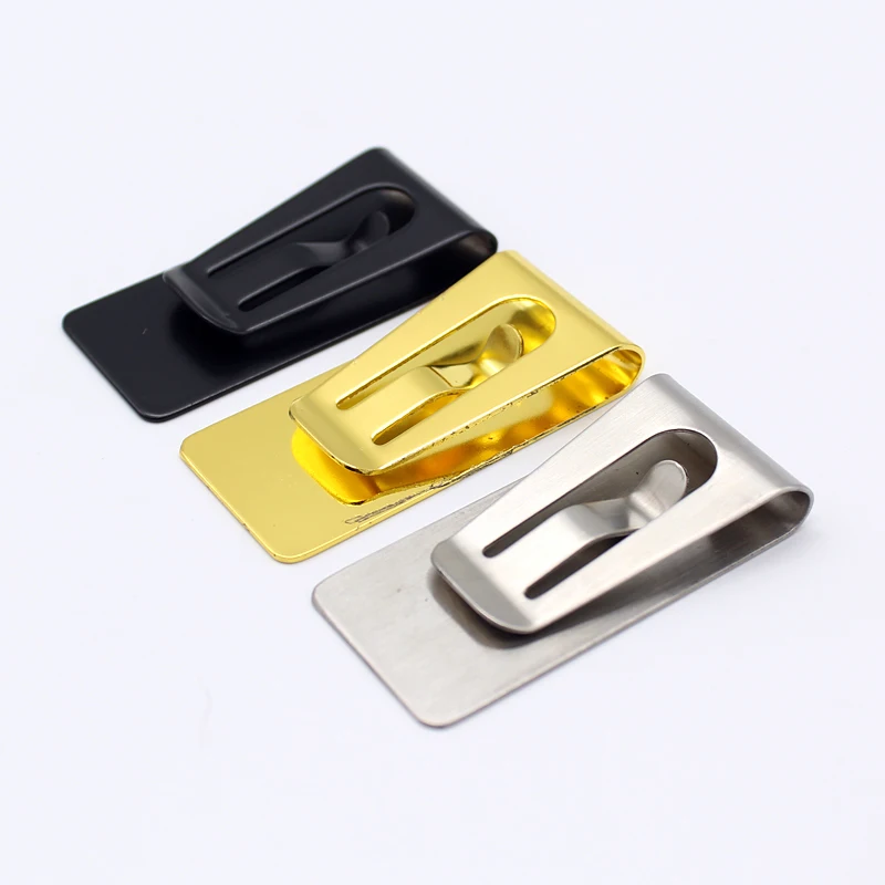 High Quality Stainless Steel Metal Money Clip Silver Brass Cash Clamp Holder Wallet Men Women Multipurpose Money Holder