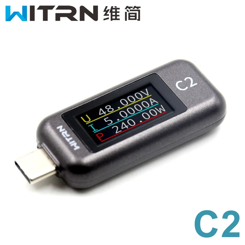 WITRN C2 miernik napięcia i prądu TYPECC przez PD3.1 szybkie ładowanie 120W tester 48V wysokiego napięcia EPR