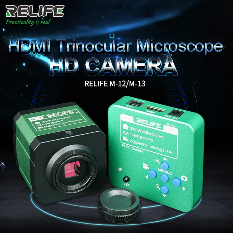 Microscópio Trinocular Hdmi Câmera hd de Alta Velocidade para Solda Cpu Observação Reparo