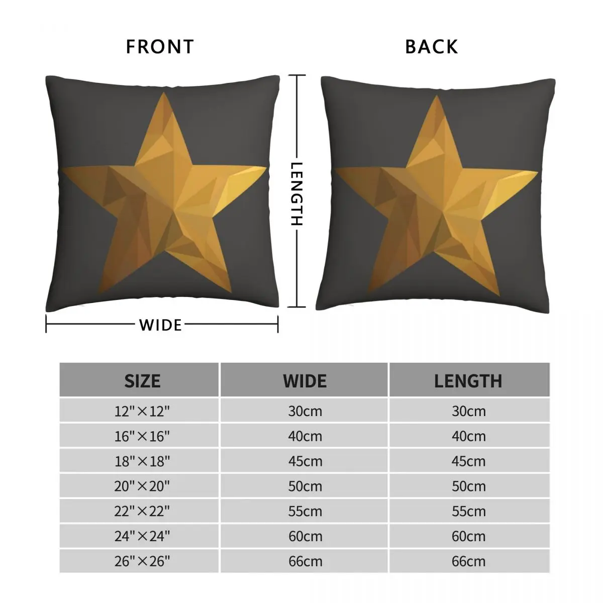 Hamilton Full Star Square Pillowcase Polyester Linen Velvet Printed Zip Decor Throw Pillow Case Room Cushion Cover 45x45