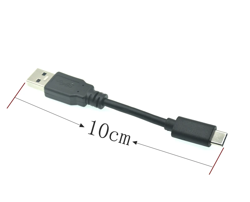 Кабель USB Type-C для Samsung Galaxy S9 Note 8 9, 10 см, USB 3,0 Type-C, USB C, а, кабель для быстрой зарядки и передачи данных Huawei P10 P40 Pro