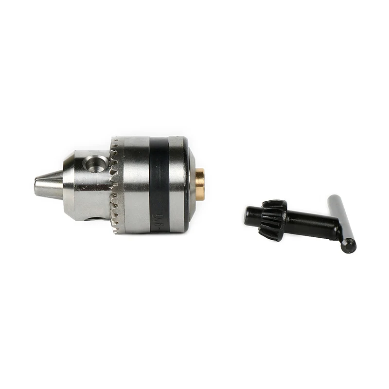 Power Tools Clamping 0.6-6mm B10 Micro Motor Drill Chucks Taper Mounted Drill Chuck With Chuck Key Brass Mini Electric Motor