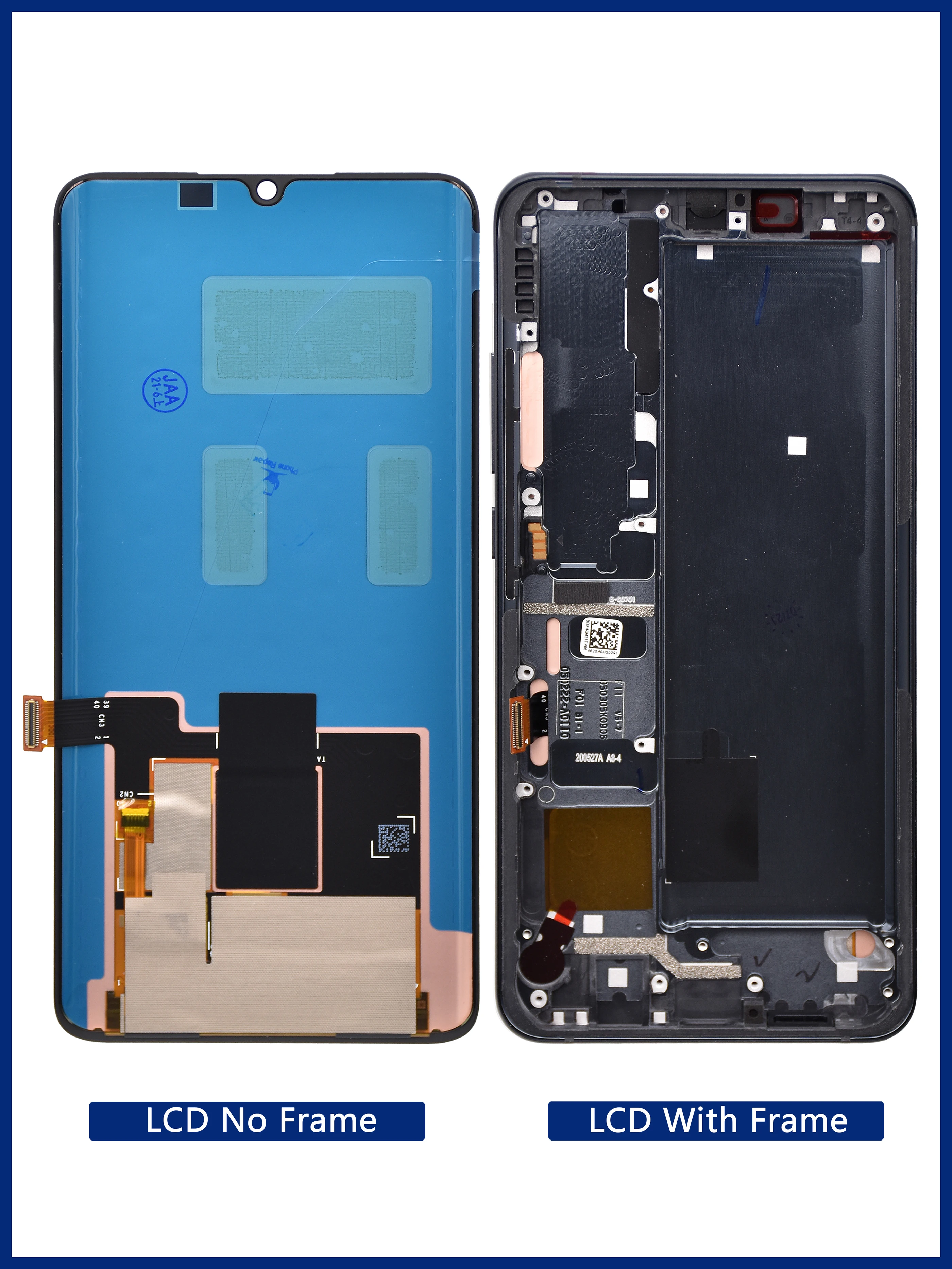 LCD Display Touch Screen Assembly, Xiaomi Mi Note10, 6.47 \