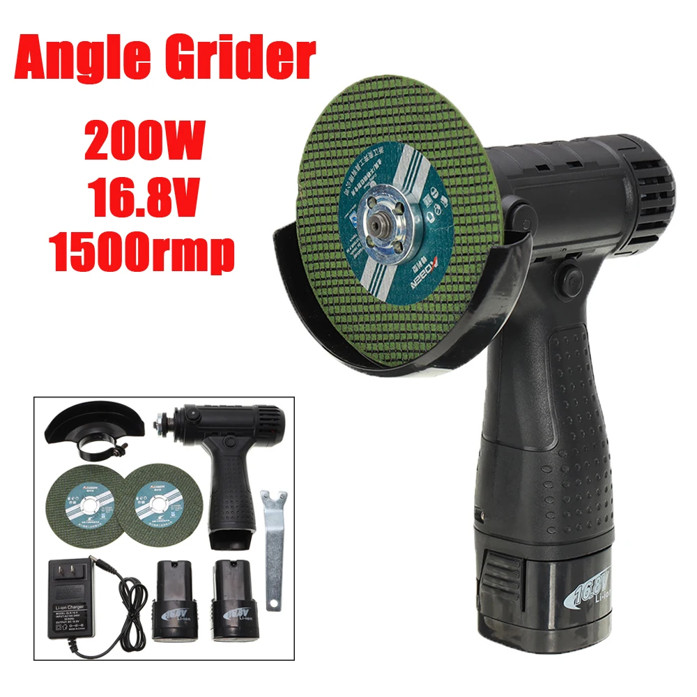 Mini Angle Grinder Polishing Machine Cordless Mini Cutter Power Tools Grinding Cutting Brushless Batteries Metal Wood Weeling