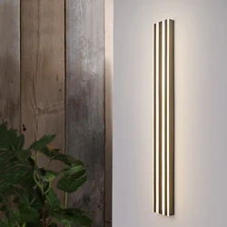 Modern Waterproof outdoor Long Strip LED wall lamp IP65 stainless steel Wall Light Garden porch Sconce Light 110V 220V Lights
