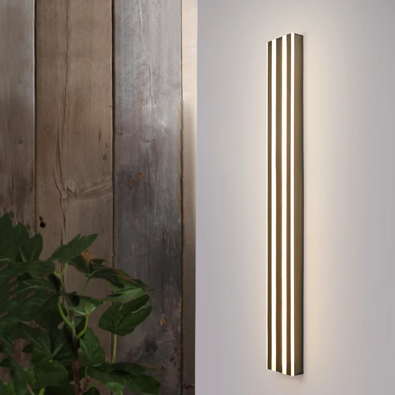 moderno impermeavel long strip led lampada de parede ip65 stainless steel wall light garden porch sconce luzes ao ar livre 110v 220v 01