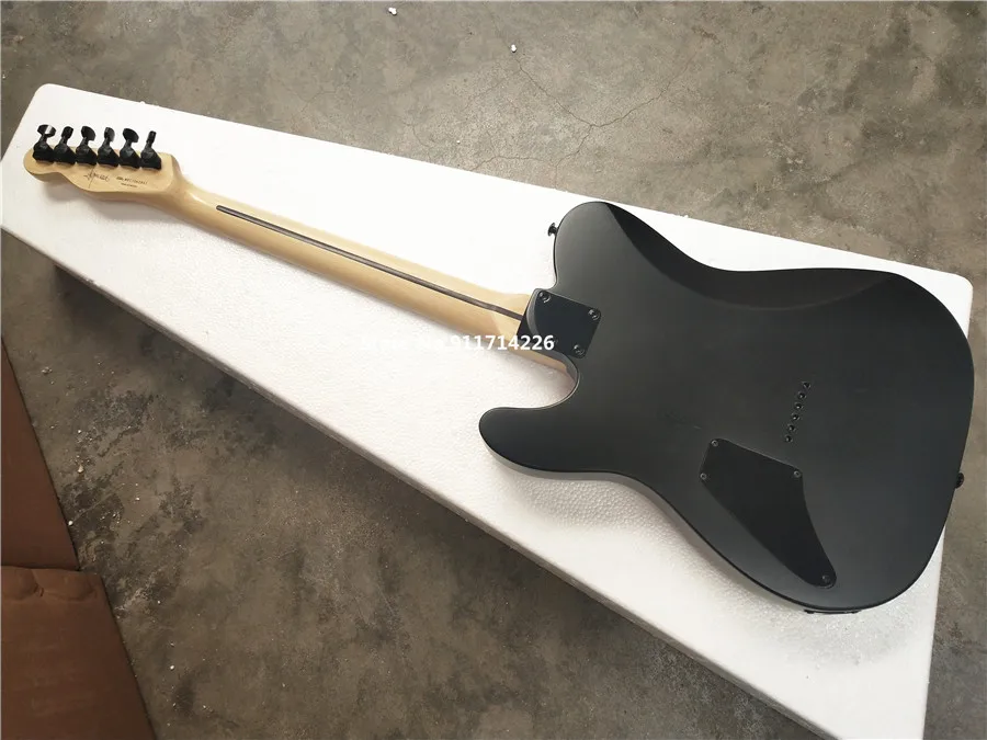 Hot selling black AS Jim Root signature electric guitar lock knob maple fingerboard high quality factory direct