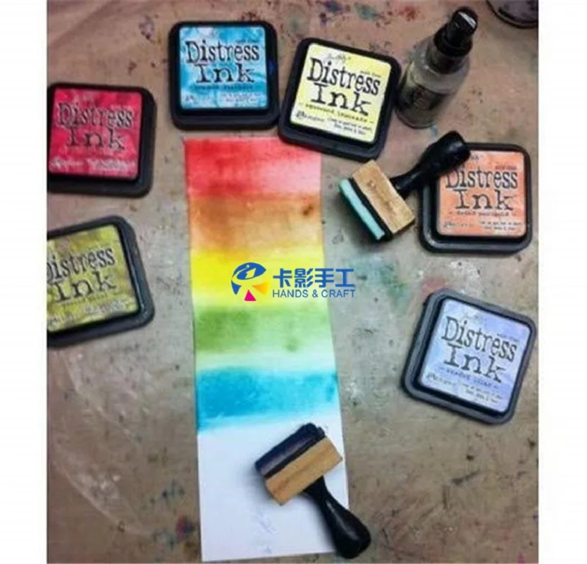 Ranger Tim Holtz Distress Ink Mini Old Color Retro Stamp Pad Ink Pad  School office supplies