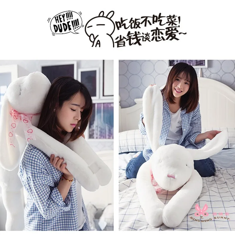 90cm 120cm Soft Plush Rabbit Pillow Toys Kawaii Long Stuffed Animals BunnToy Pillow For Girls Kawaii Room Decor Children's Toy