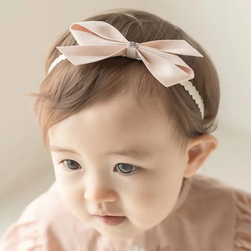 2021 New Baby Bows Headband Kids Hair Band Girl Headdress Princess Bowknot Headbands Photography Props Hair Accessories