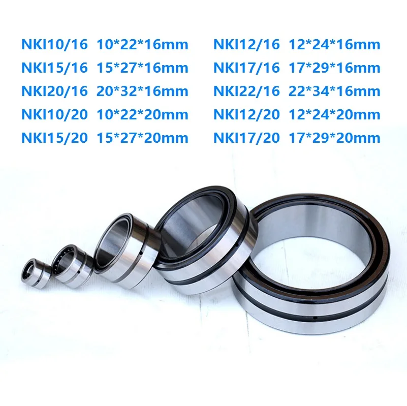 

10pcs NKI10/16 NKI12/16 NKI15/16 NKI17/16 NKI20/16 NKI22/16 NKI10/20 NKI12/20 NKI15/20 NKI17/20 Heavy Duty Needle Roller Bearing