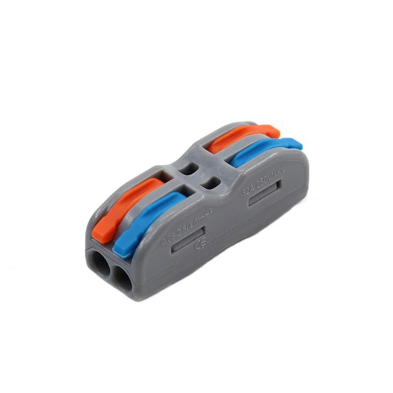 Picture 3: 30PCS Wire Connectors 222 Conductor SPL-3 Push-In Mini Terminal Block Cable Splitter Led Light Butt  Electrical Connector