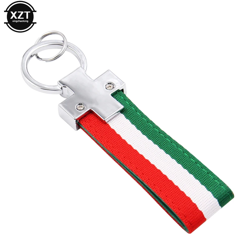 Nylon Leather Belt Key Ring Keyring Keychain Men's and Women's Key Chain For BMW M Tech M Sport 1 3 5 E36 E37 E46 E39 E53 E60 E9