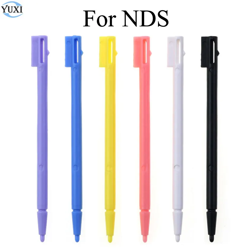 YuXi pena Stylus layar sentuh 10 buah, pena Stylus plastik konsol Game NDS untuk DS