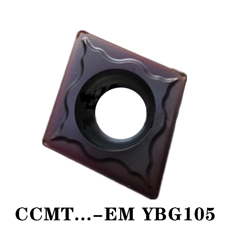 ZC-insertos de carburo de fresado para torno de CCMT060204-EM, CCMT09T304-EM CCMT Original, alta calidad, 100%, 10 Uds.