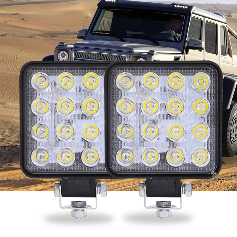 車のヘッドライト,車両の運転,フォグライト,車のヘッドライト,16smd 48w 4x4