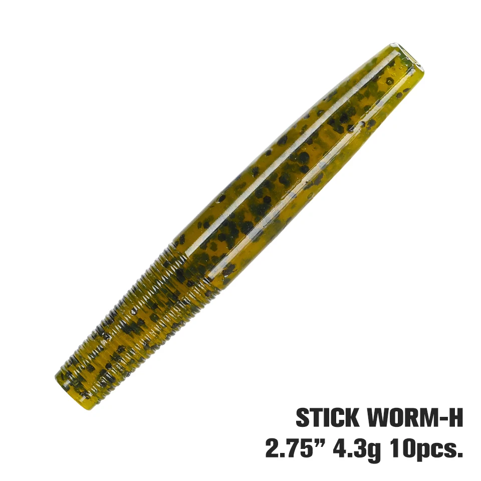 Tsurinoya Stok Worm 4.3G 70Mm 10Pcs Ned Rig Zachte Ptr Drijvende Aas Zachte Vissen Lokken Bas Karper aas Finesse Kunstaas