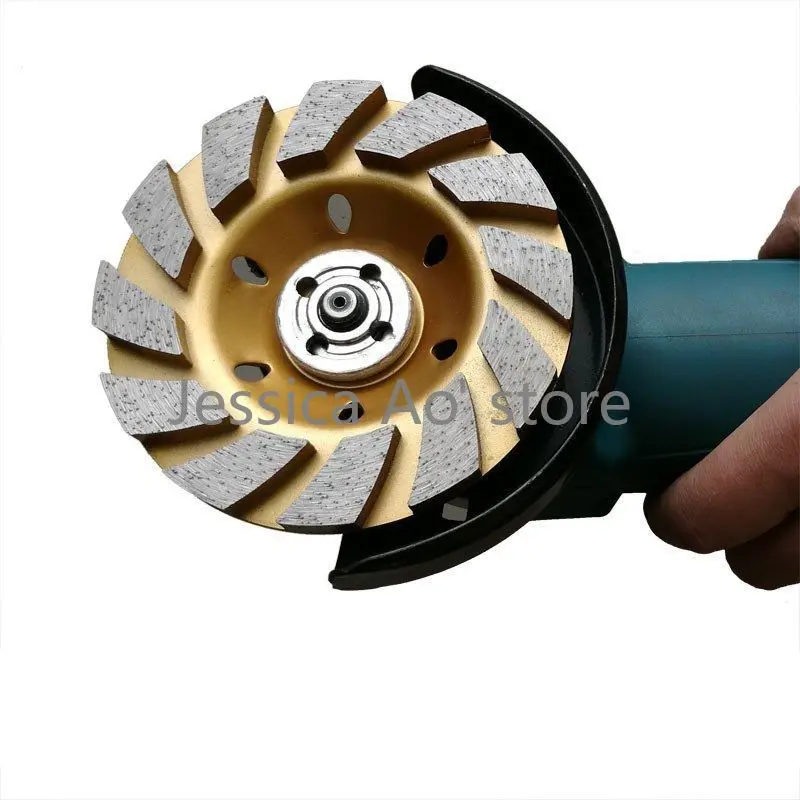 Smerigliatrici angolari da 100mm utensili abrasivi per calcestruzzo forma di ciotola pietra sinterizzata diamante disco abrasivo tazza di marmo mola