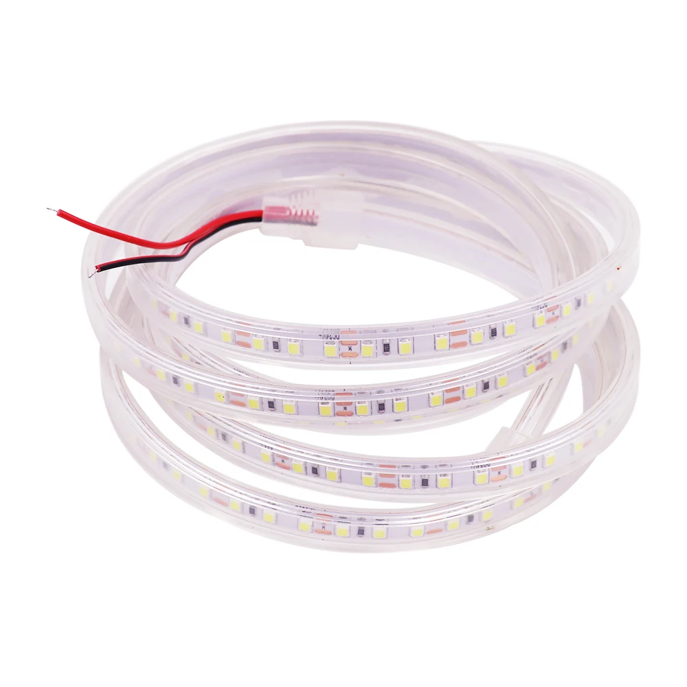 12V 24V 2835 Led Strip Light impermeabile IP67 SMD2835 120LED/m nastro Led flessibile bianco caldo 0.5M 1M 5M 10M decorazione della casa