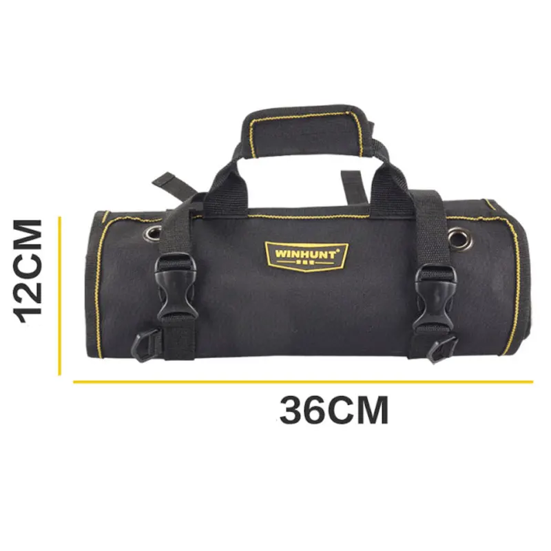 Socket Wrench Tool Roll Up Bag Oxford Cloth Multifunction Electrician Tool Roll Pouch Organizers Holder Tool Belt
