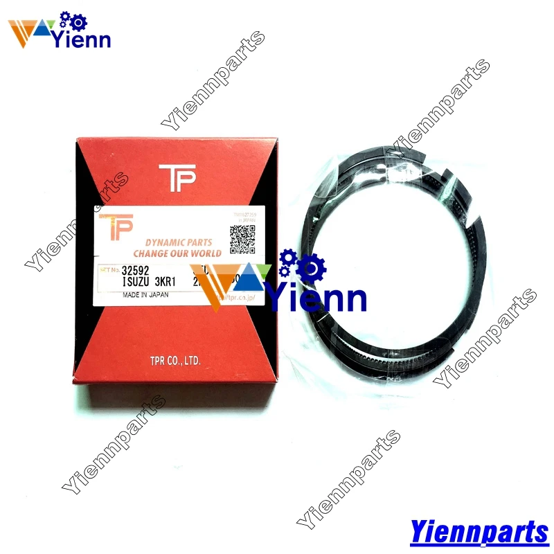 FOR ISUZU 3KR1 3KR2 Piston Ring 5-12121-031-0 FITS SUMITOMO S80F2 S90FX MINI POWER SHOVEL 3KR2 Diesel Engine Spare Parts