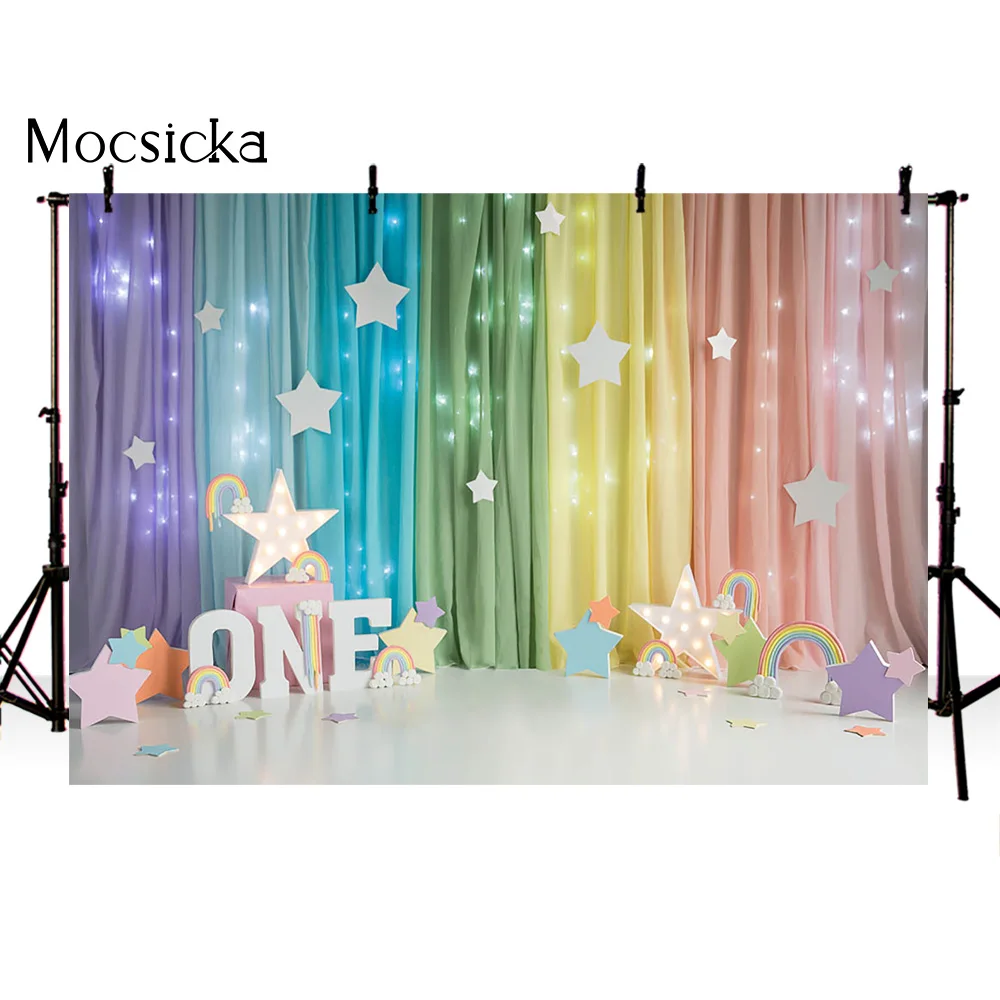 1st عيد ميلاد كعكة سحق خلفية للتصوير الفوتوغرافي الوليد صورة الطفل خلفية الصورة استوديو الكرتون التصوير خلفية