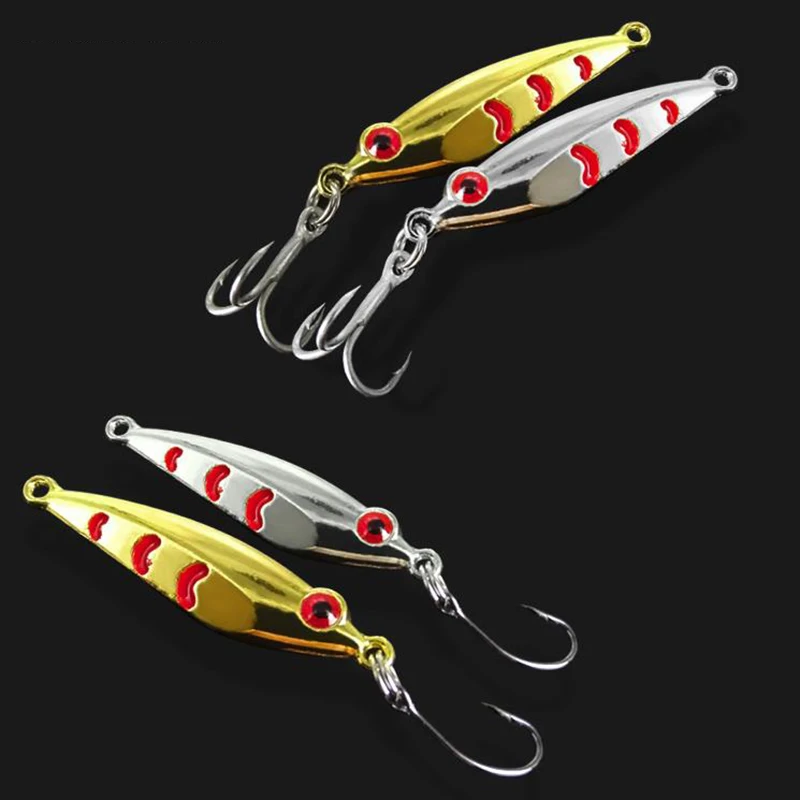 NEW Metal Cast Jig Spoon 3/5g Sequins Metal Bait Shore Casting Jigging Lead Fish Sea Bass Fishing Lure Artificial Bait Tackle