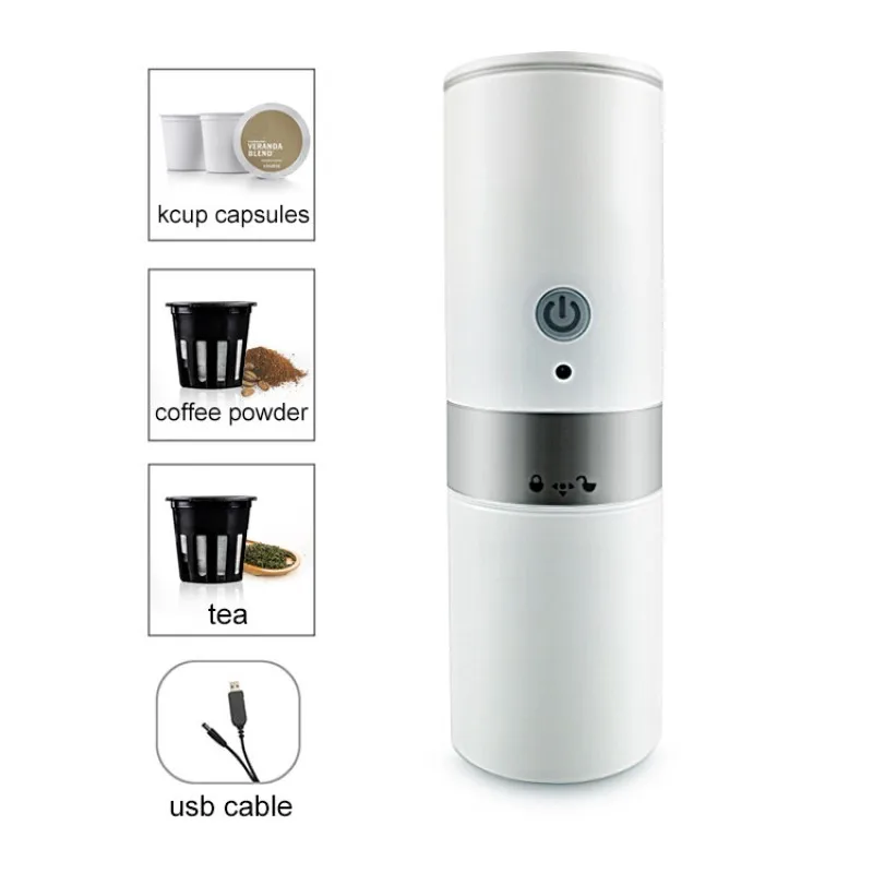 Portable Coffee Maker Compatible Capsule and Ground Coffee machine capsule Battery Portable Coffee espresso Machine for Outdoor